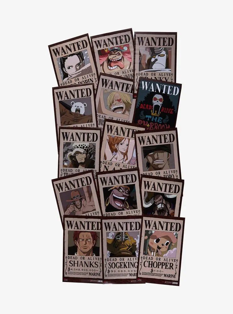 AFFICHE MANGA - Wanted Dead Or Alive Roronoa Zoro - Très Bon État EUR 9