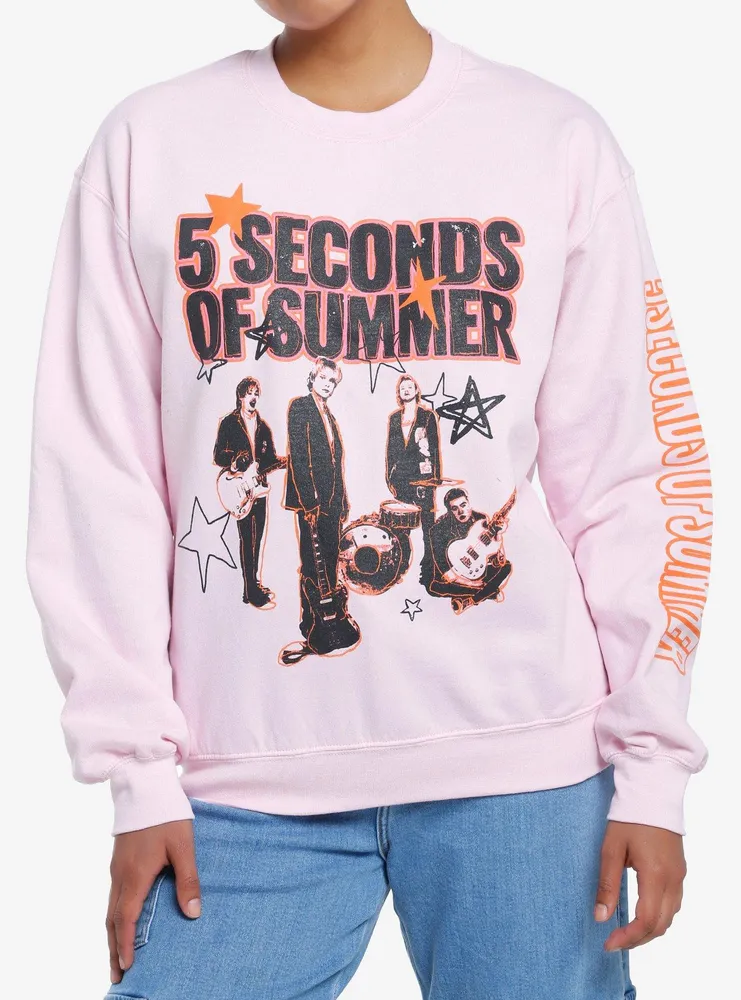 Hot Topic 5 Seconds Of Summer Pink Girls Sweatshirt Hawthorn Mall