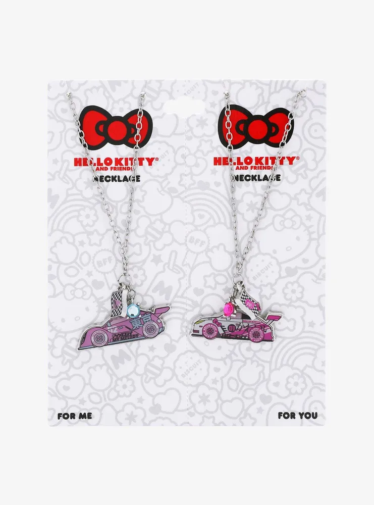 Hot Topic Hello Kitty & My Melody Race Car Best Friend Necklace Set ...