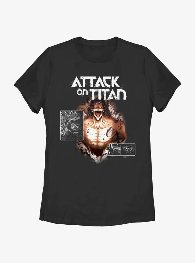 Attack On Titan Eren & Armor White T-Shirt at Hamilton Place