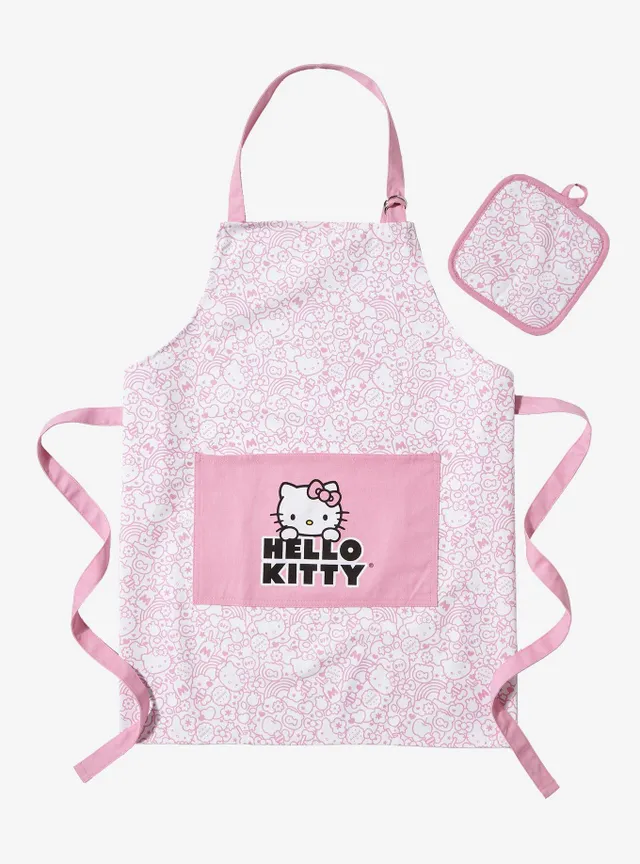 Hot Topic Hello Kitty Apron & Potholder Set | Hawthorn Mall