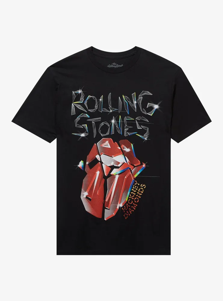 Rolling stones glitter outlet tongue t-shirt