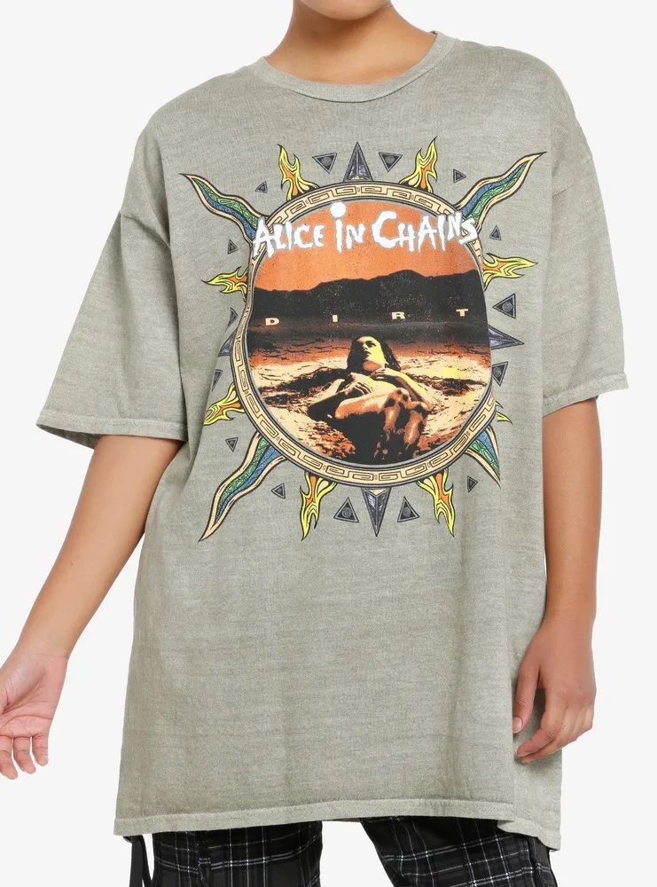 Hot Topic Alice Chains Dirt Album Art Girls Oversized T-Shirt