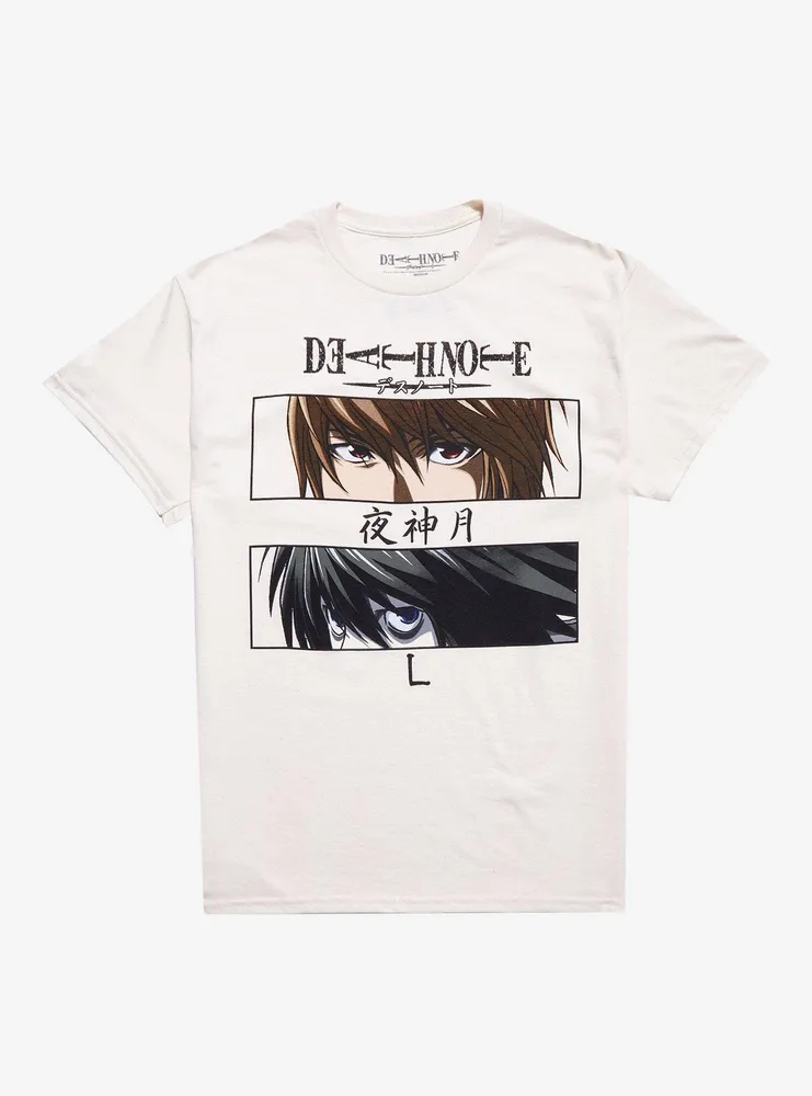 Hot Topic Death Note Light & L Eyes T-Shirt | Pueblo Mall