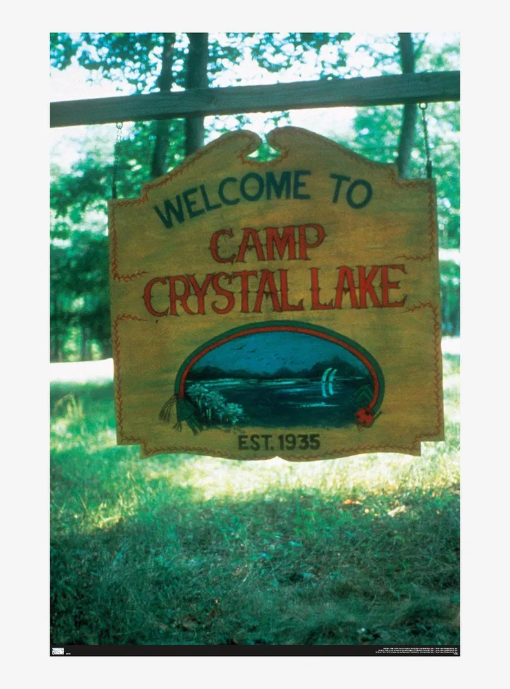 Hot Topic Friday The 13th Camp Crystal Lake Sign Poster | Bramalea