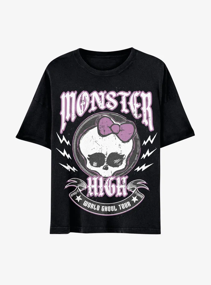 Hot Topic Monster High World Ghoul Tour Girls Oversized T Shirt