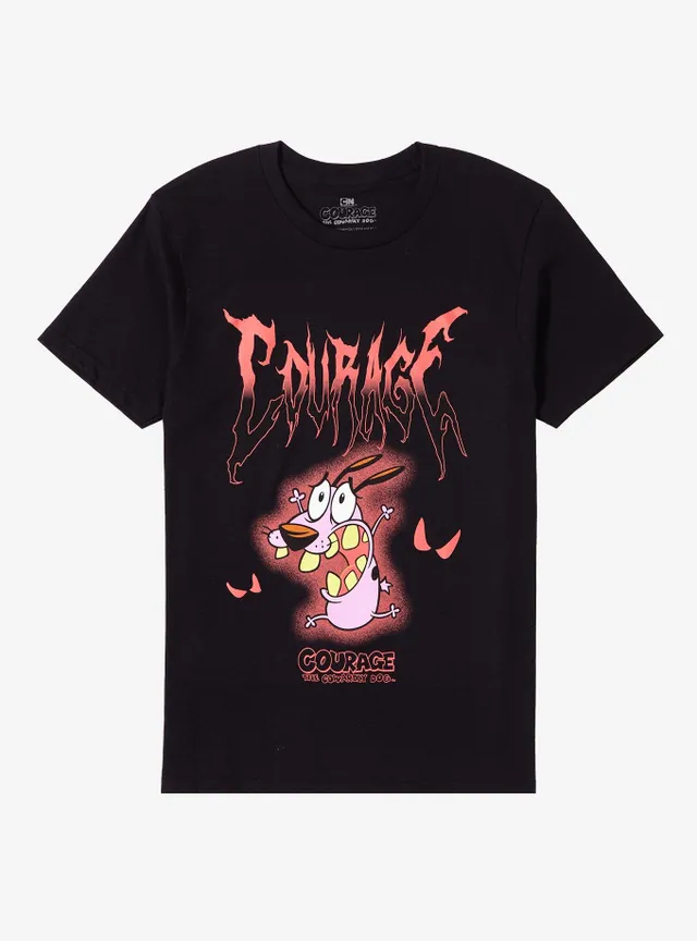 Hot Topic Courage The Cowardly Dog Metal T-Shirt at Foxvalley Mall