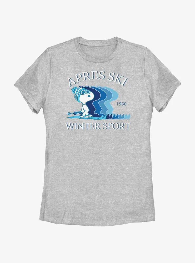 Boxlunch Peanuts Snoopy Apres Ski Winter Sport Womens T-Shirt