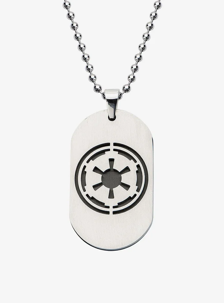 Star wars clearance dog tag necklace