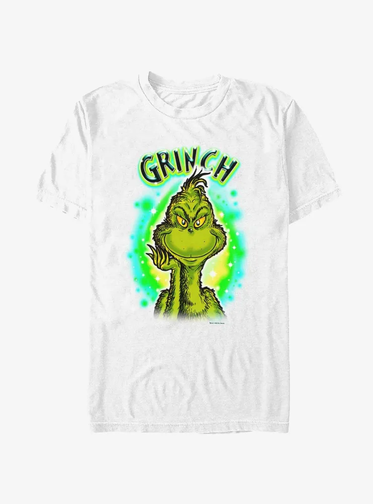 Boxlunch Dr. Seuss Airbrush Grinch T-Shirt | CoolSprings Galleria