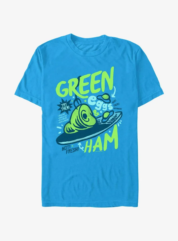 Dr seuss green eggs store and ham t shirt