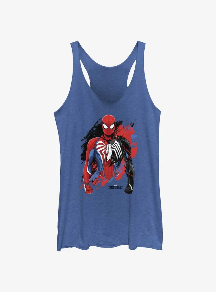 Marvel Spider-Man 2 Game Venom Morph Womens Tank Top Marvel Spider-Man 2 Game Venom Morph Womens Tank Top
