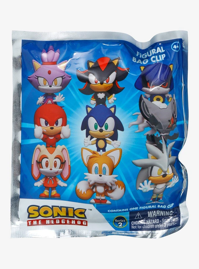 Hot Topic Sonic The Hedgehog Characters (Series 2) Blind Bag Figural Bag  Clip | MarketFair Shoppes