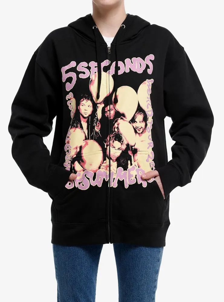 5sos pink tie dye hoodie hot sale