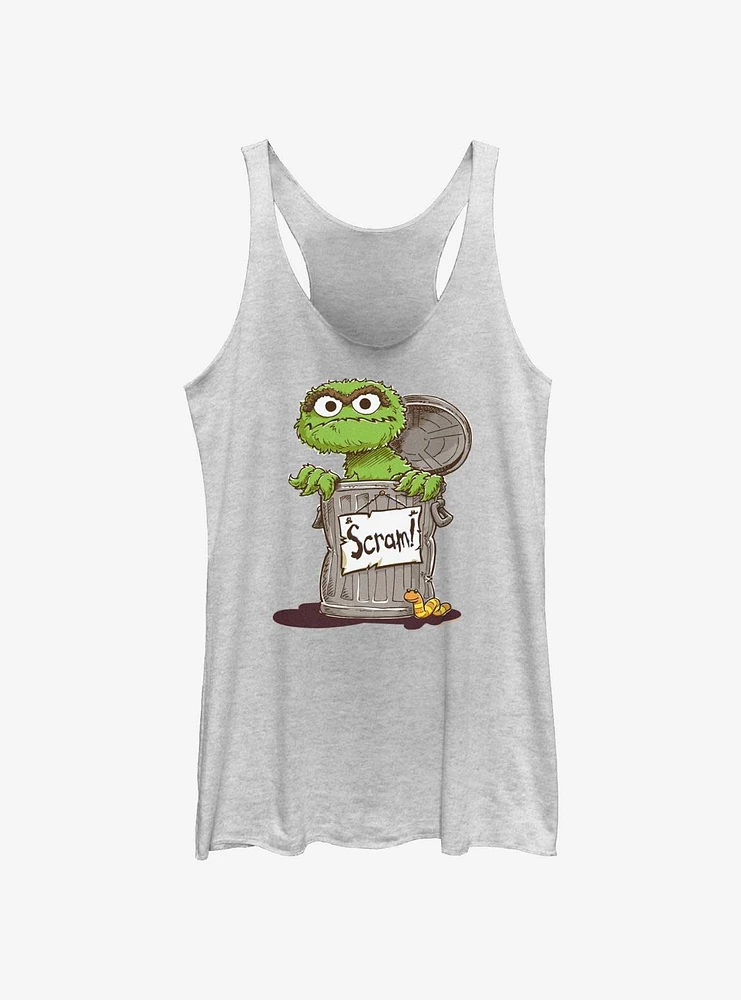 Hot Topic Sesame Street Oscar Scram Sign Girls Tank | Hamilton Place