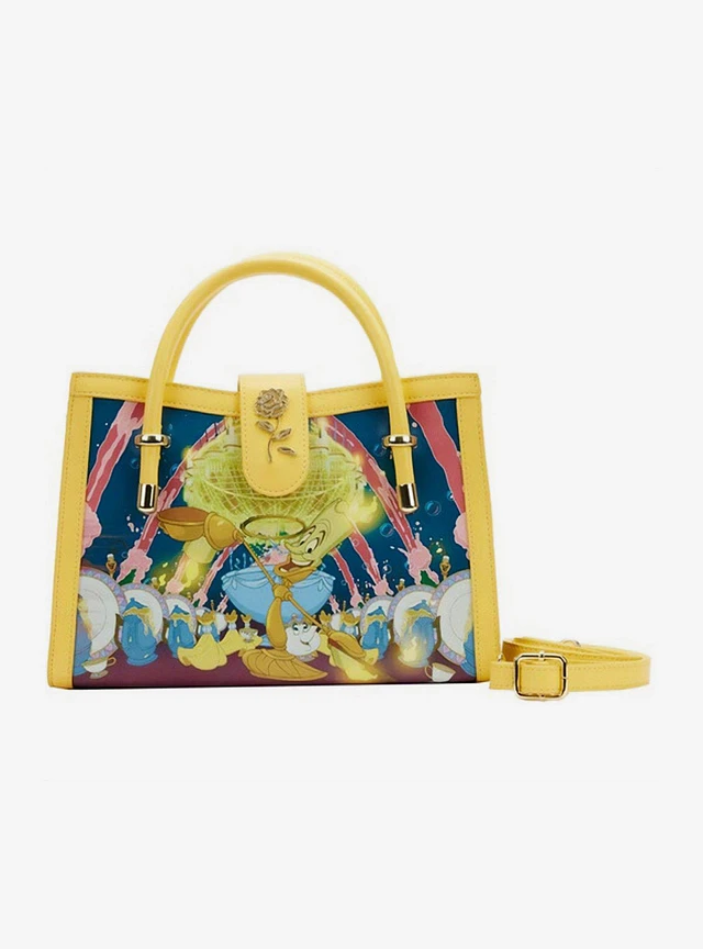 Brand New! Loungefly Disney Beauty And The high quality Beast Staircase Satchel Bag