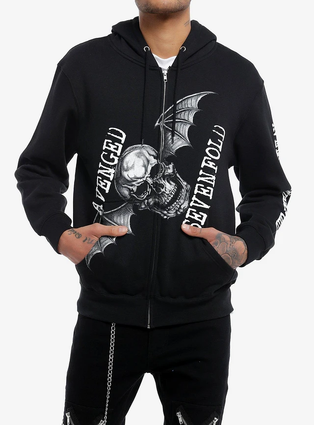 Avenged sevenfold zip hoodie sale