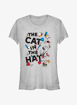 Girls cat in the hat shirt hotsell