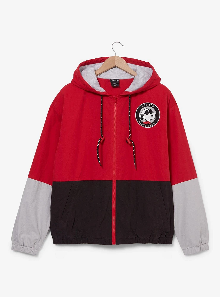 Peanuts Snoopy Joe Cool Color Block Windbreaker - BoxLunch