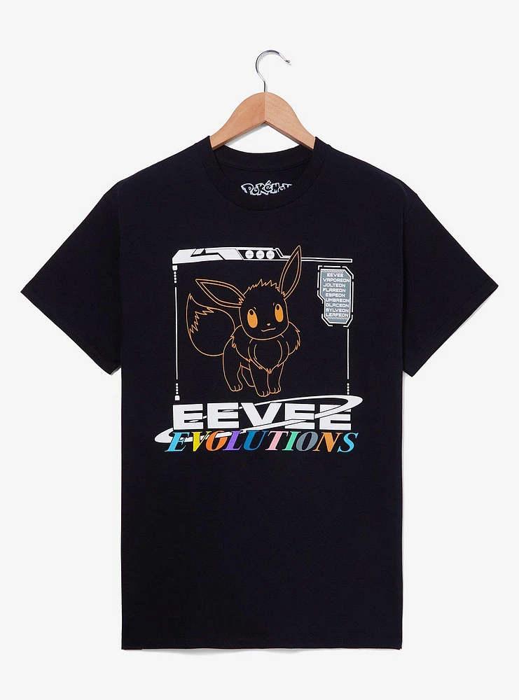 Pokemon Pokémon Eevee Evolutions Tonal Portrait T-Shirt - BoxLunch