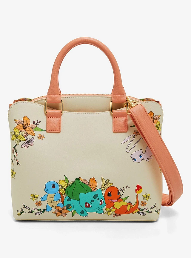 Pokemon Loungefly Pokémon Group Portrait Floral Handbag - BoxLunch
