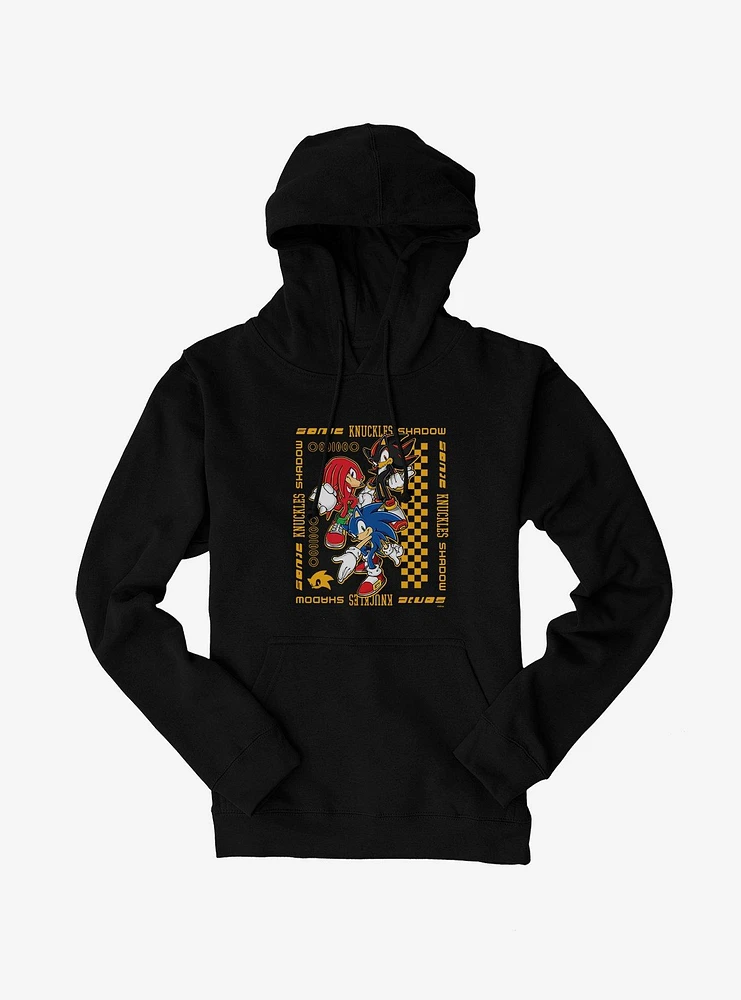 Sonic The Hedgehog Group Retro Hoodie | Liberty Center Sonic The Hedgehog Group Retro Hoodie | Liberty Center