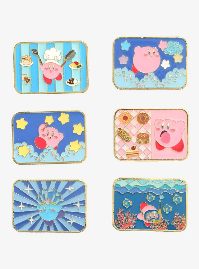 Kirby Nintendo Kirby Chef Food Spin Enamel Pin - BoxLunch