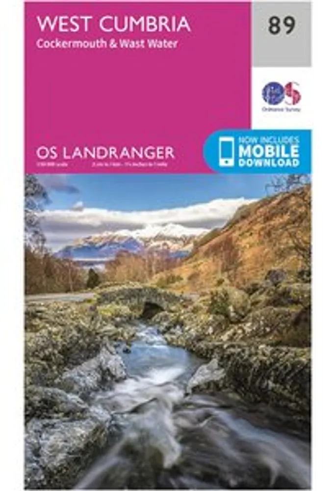 Ordnance Survey West Cumbria, Cockermouth & Wast Water - Landranger 89 ...