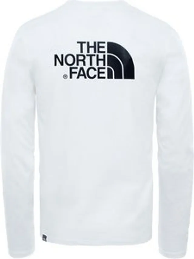 North face long hot sale sleeve t shirt grey