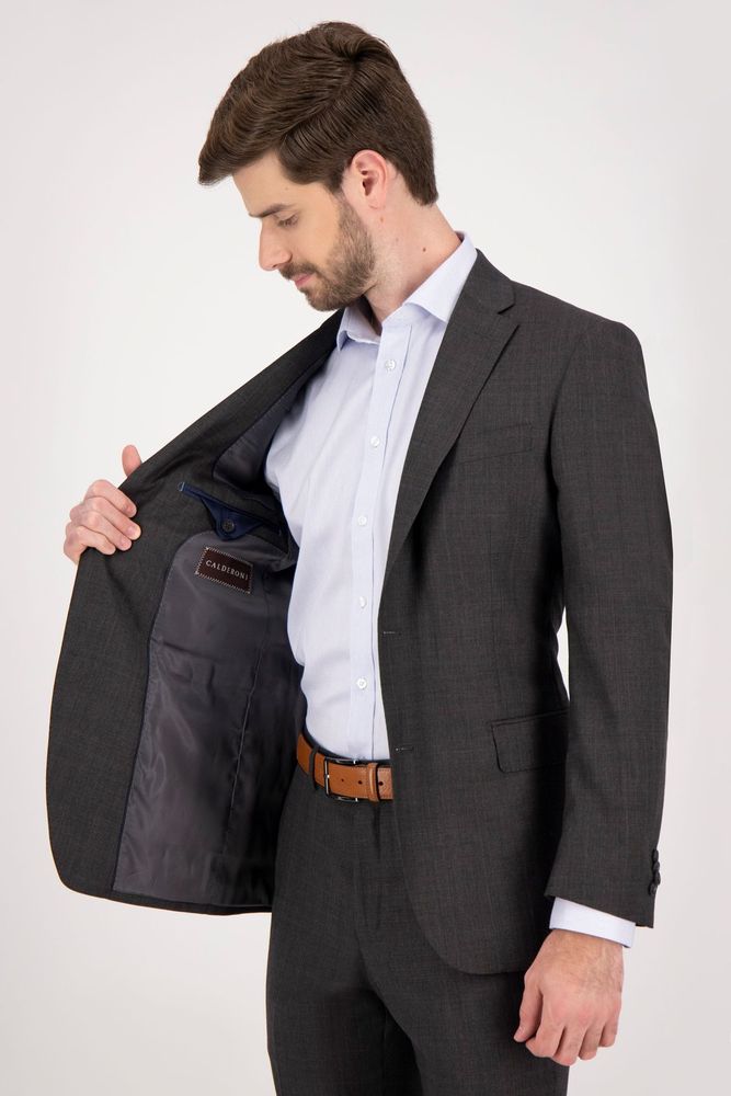 CALDERONI Traje Calderoni Color gris Oxford Contemporary fit