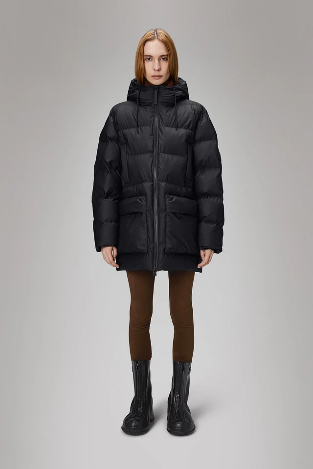 Rains Alta Long Puffer String W Jacket | King's Cross