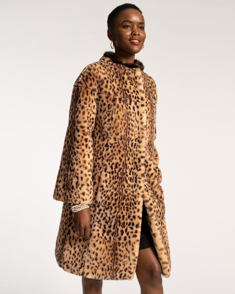 Cheetah fur shop vest