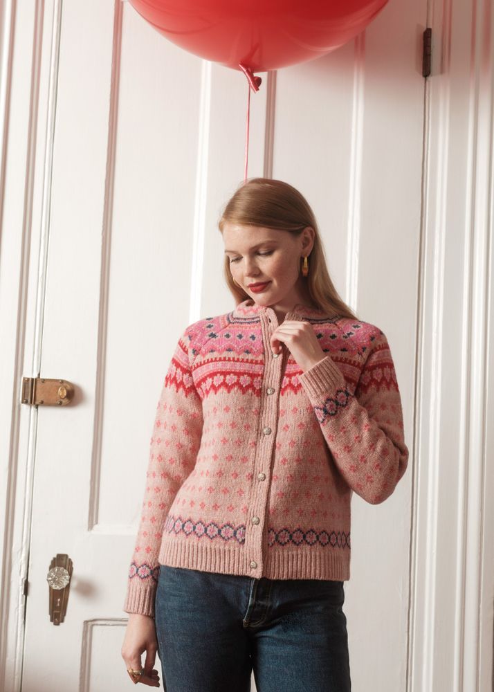 Ladies hotsell fairisle cardigan