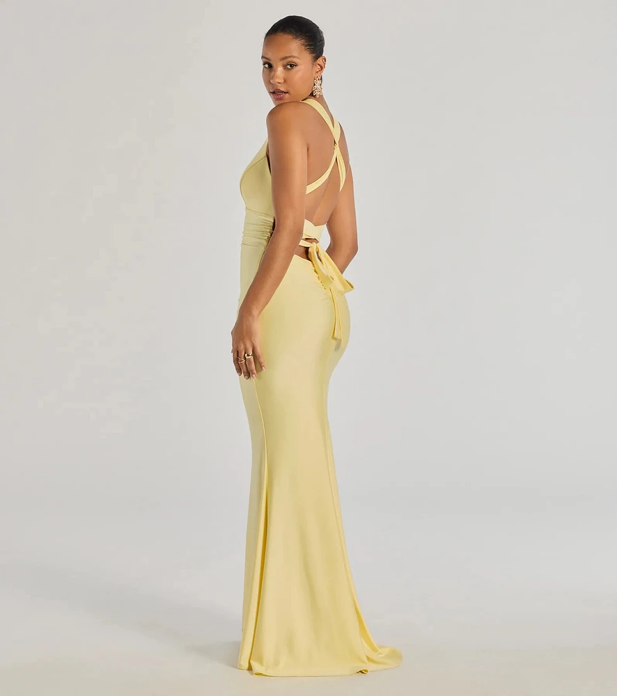 Windsor Jianne Formal Lace-Up Back Long Dress | MainPlace Mall