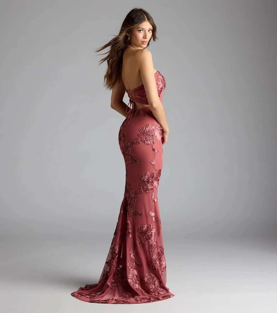 【美品】etoll. エトル　Cutout mermaid dress 05002-000348_2_355499c0-67b4-