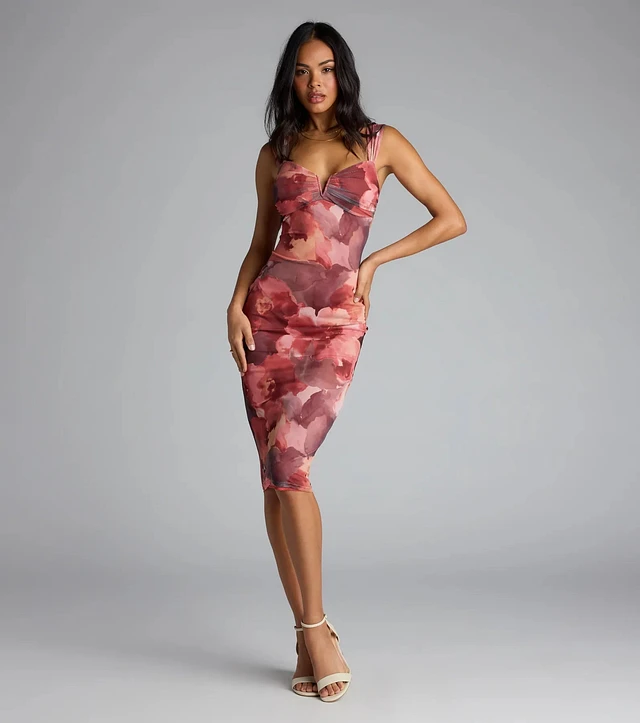 メラニー Windsor Crush Hour Mesh Mini Dress at CoolSprings Galleria