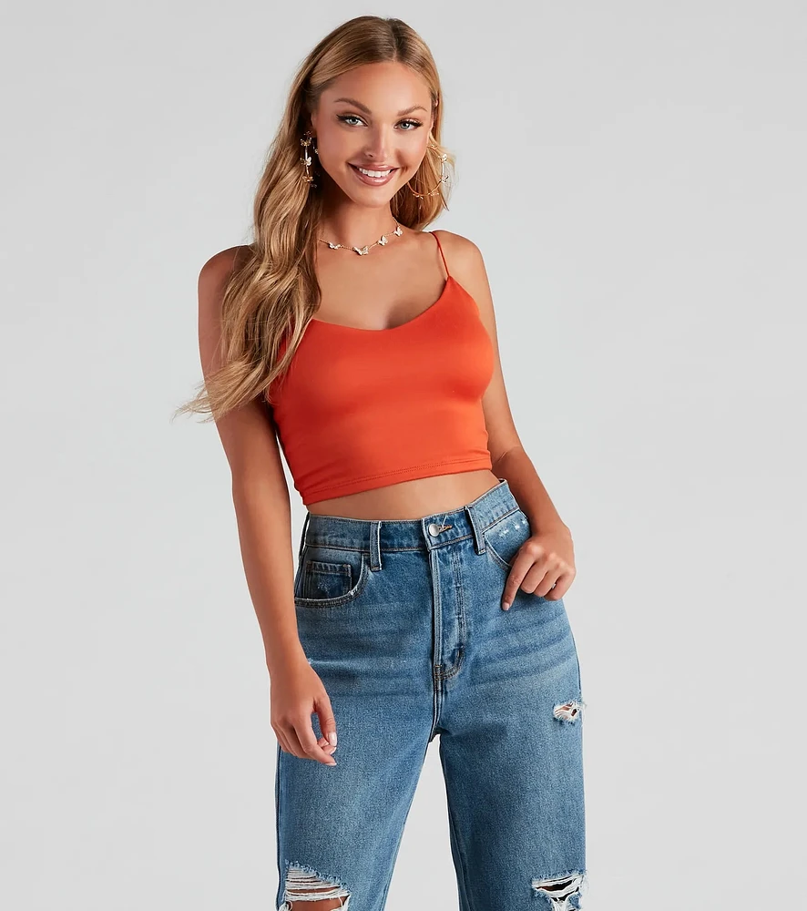 Windsor Girl Next Door Vibes Cropped Tank at Hamilton Place in