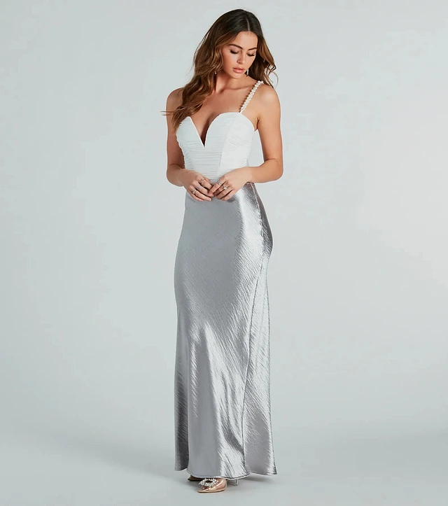 Windsor Moment Of Glam Pearl Strap Corset Top | Connecticut Post Mall