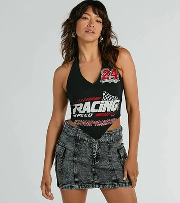 Windsor Speedster Racing Graphic Crop Top | Liberty Center