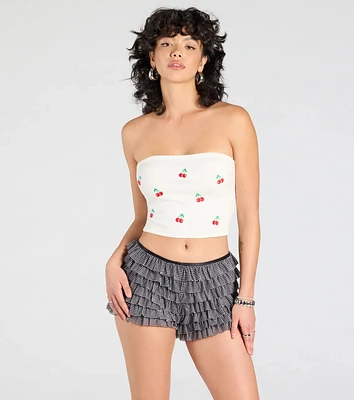 Altar'd State Louise Embroidered Tie-Back Tube Top at CoolSprings