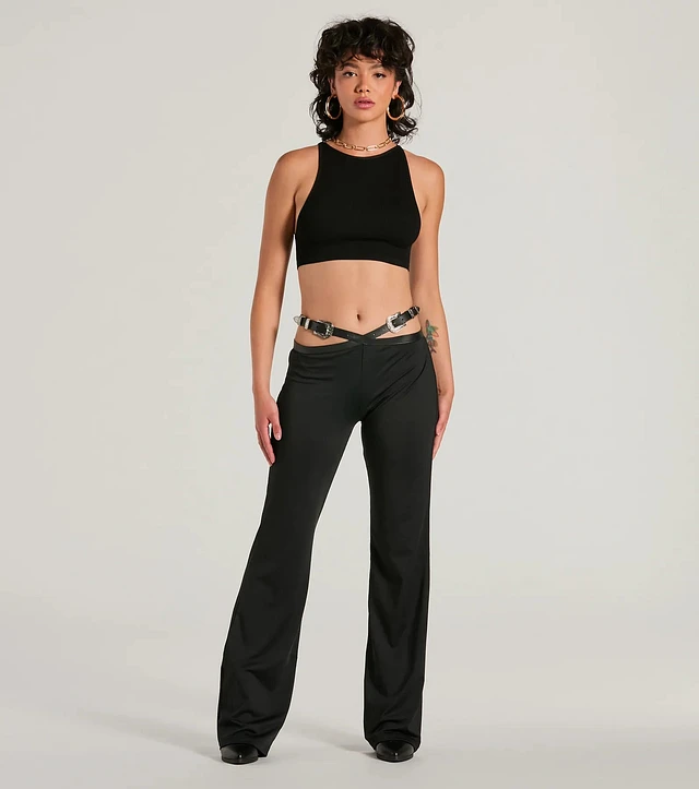 Old Navy High-Waisted Crochet Flare Pants | Liberty Center