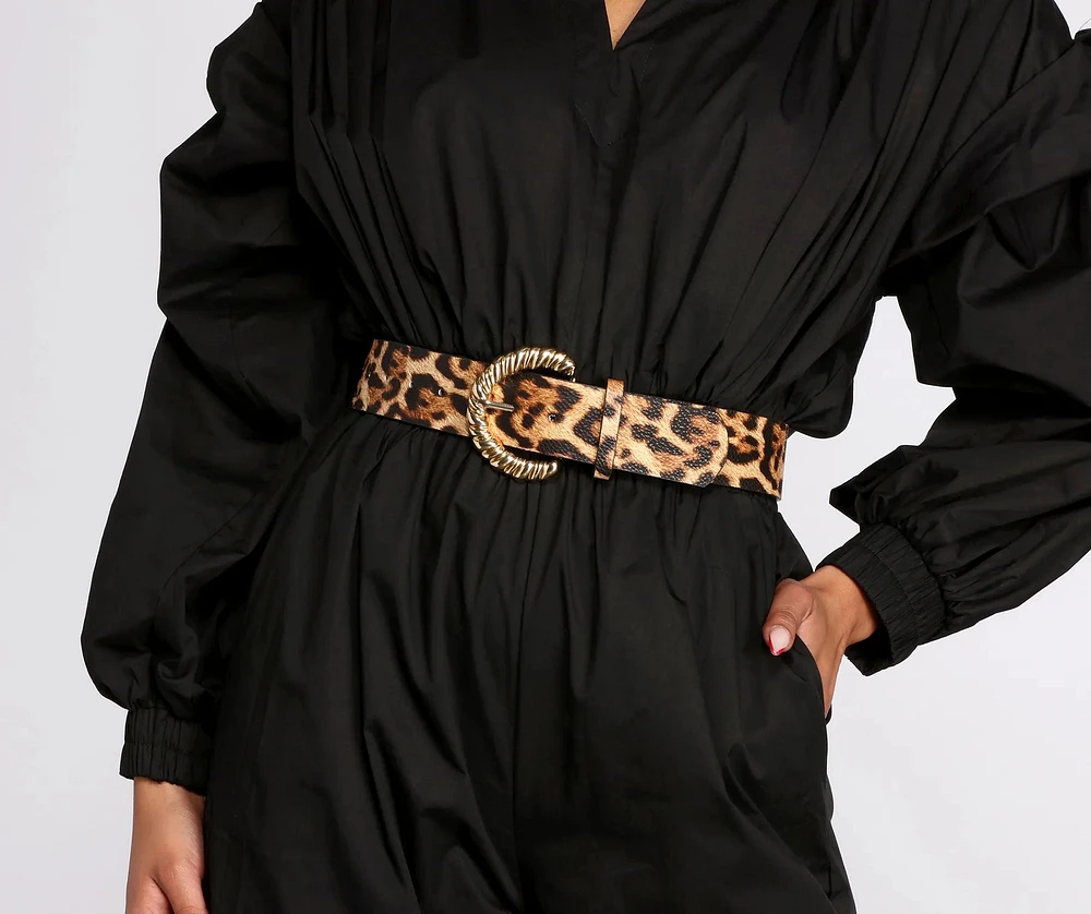 Windsor Wild Thang Faux Leopard Belt at CoolSprings Galleria in
