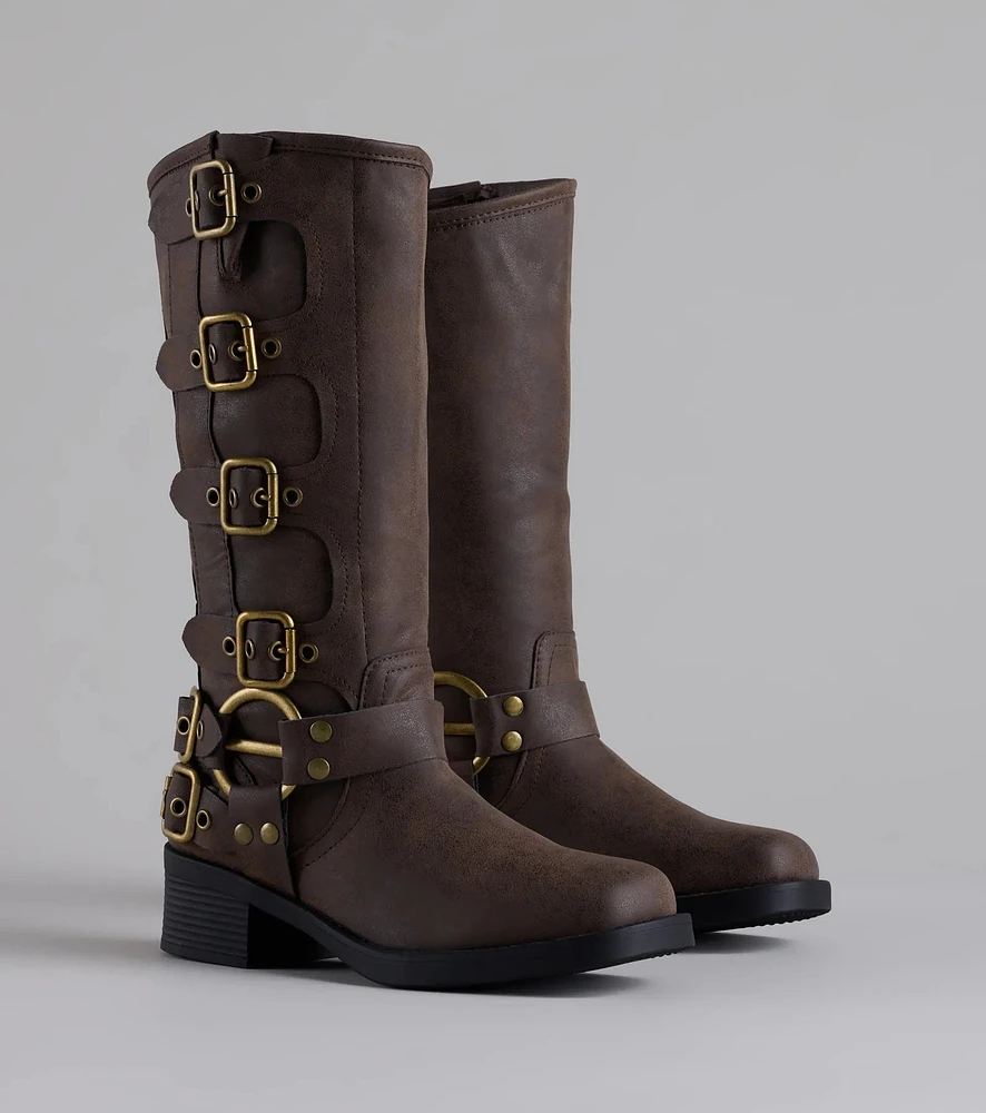 Windsor Totally Edgy Buckled Square Toe Boots | Connecticut Post Mall