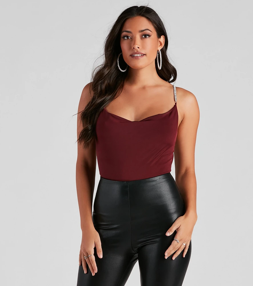 Windsor All That Glistens Cowl Neck Bodysuit | Liberty Center
