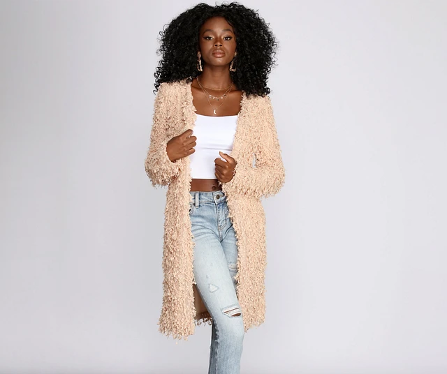 Windsor Colorblock Shaggy Cardigan | Westland Mall
