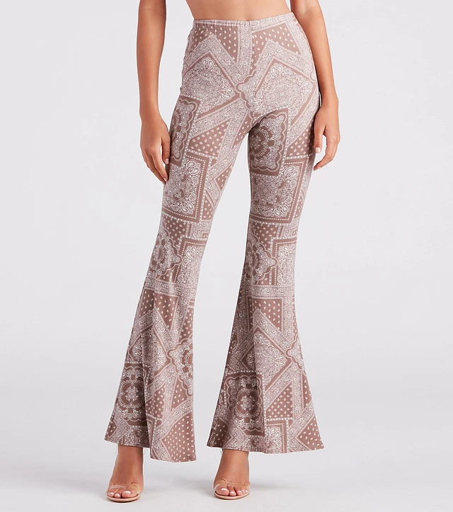 【beaufille】bycolor wide flare pants beaufille】bycolor wide flare pants