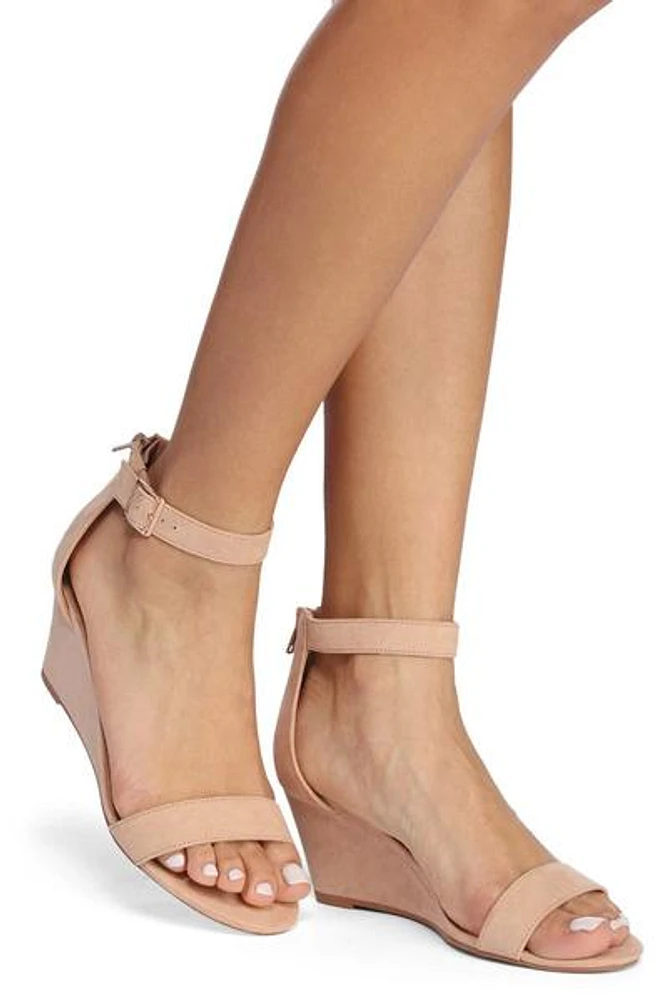 Windsor Low Wedge Ankle Strap Sandals at Hamilton Place in
