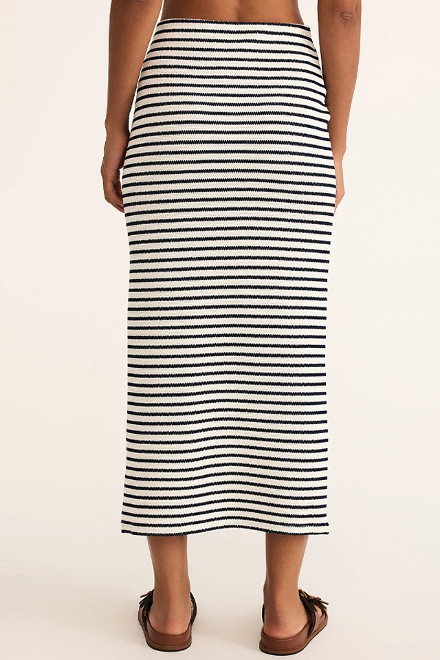 YUTHENTIC ♥ Striped Slim A-Line Midi Skirt /追跡付 20728cc.30.jpg