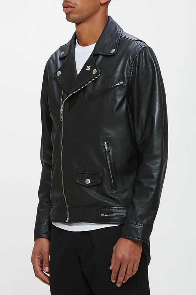 Obey jacket leather 2025