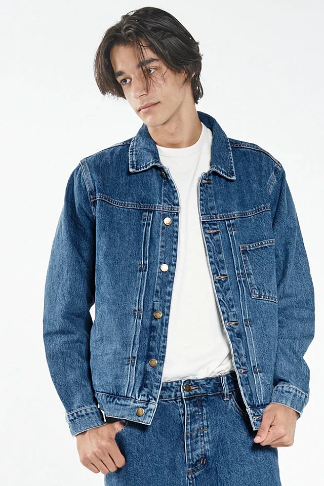 DENIMIO | GZ-DWR-0608 Double Riders Jean Jacket -Coated denim